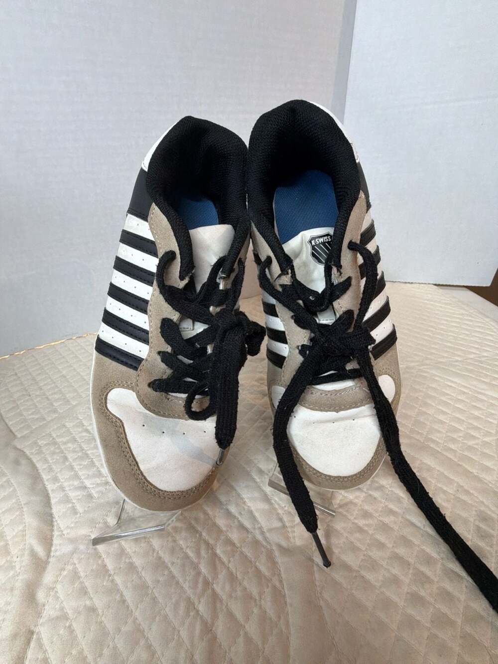 K-Swiss S10079Y Low Size 5 Sneakers Black White